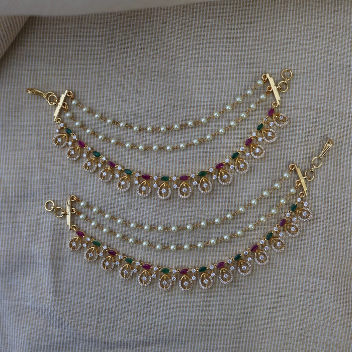 Heritage gold plated mattal hair accessories HM0112344