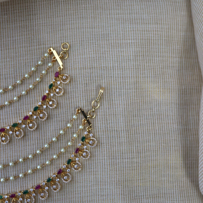 Heritage gold plated mattal hair accessories HM0112344