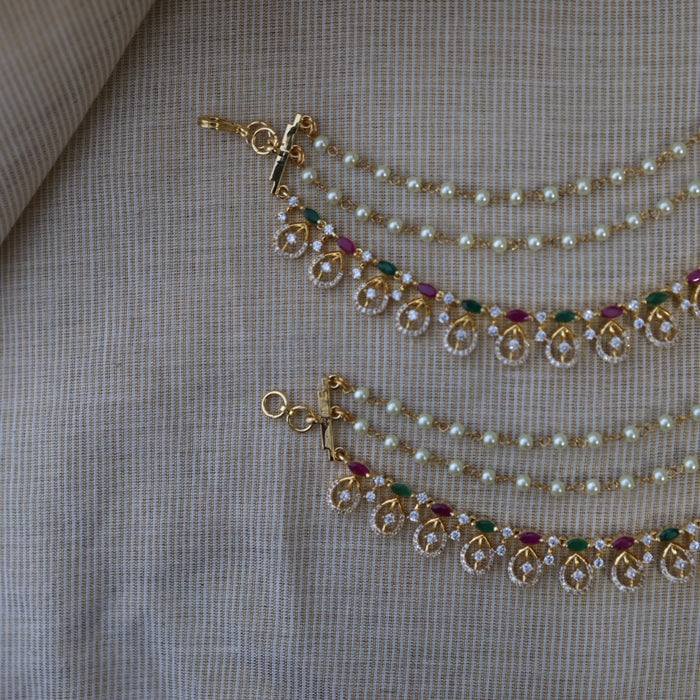 Heritage gold plated mattal hair accessories HM0112344