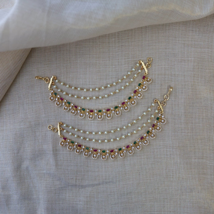 Heritage gold plated mattal hair accessories HM0112344