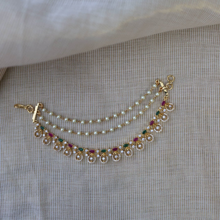 Heritage gold plated mattal hair accessories HM0112344