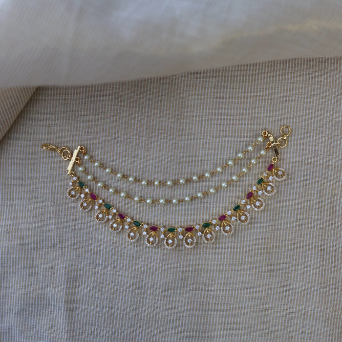 Heritage gold plated mattal hair accessories HM0112344