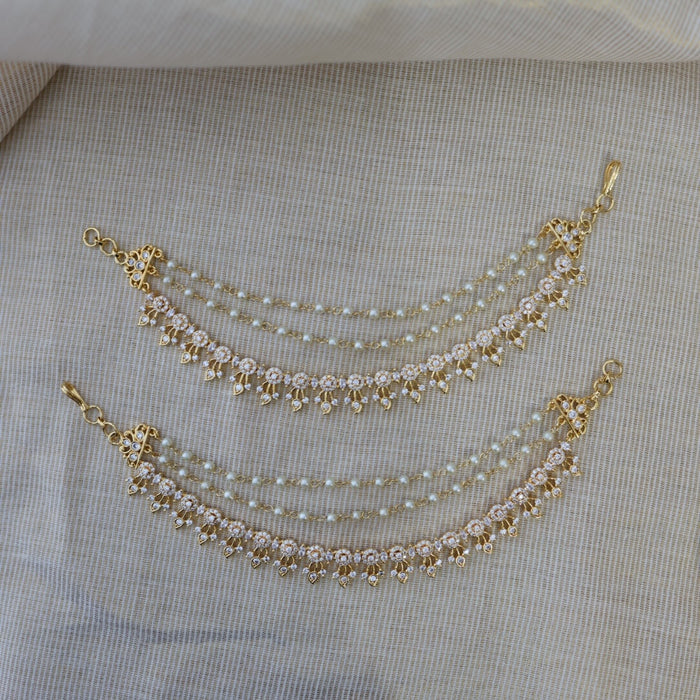 Heritage gold plated mattal hair accessories HM011211