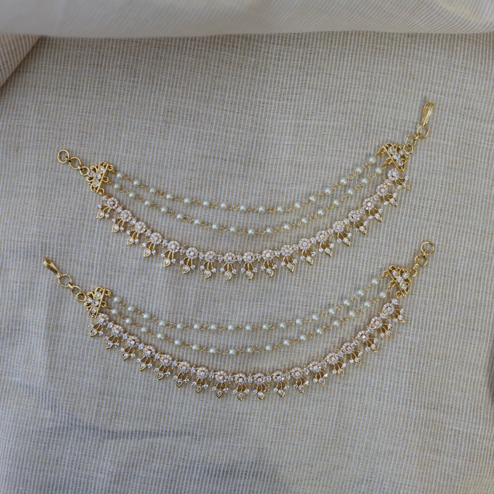Heritage gold plated mattal hair accessories HM011211