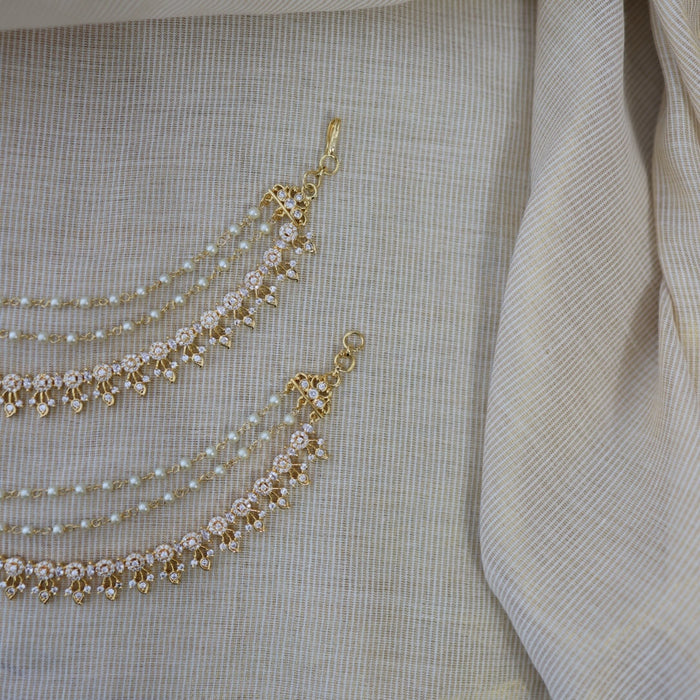 Heritage gold plated mattal hair accessories HM011211
