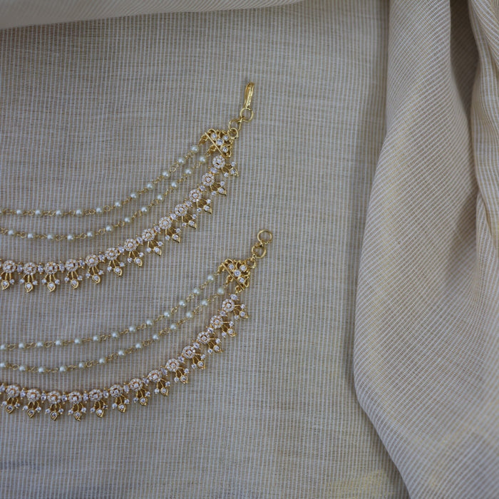 Heritage gold plated mattal hair accessories HM011211