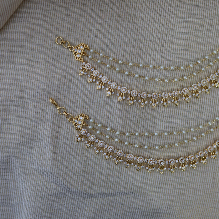 Heritage gold plated mattal hair accessories HM011211