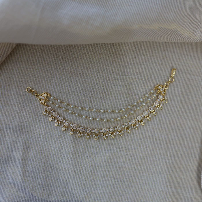 Heritage gold plated mattal hair accessories HM011211