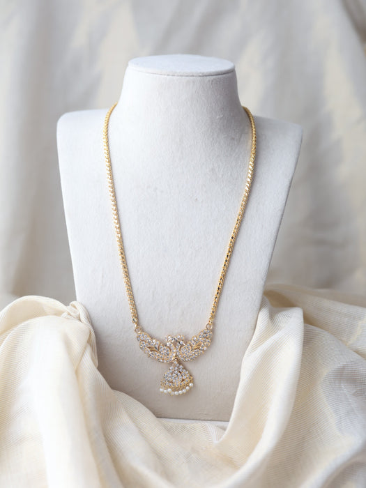 Heritage gold plated padakam long necklace HP7582