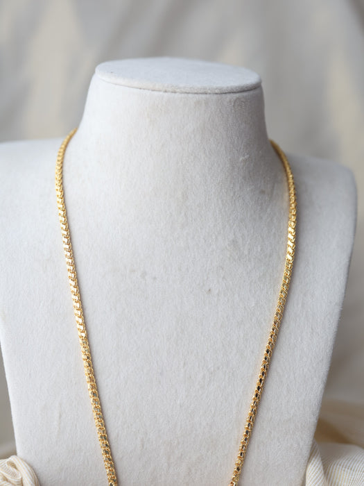 Heritage gold plated padakam long necklace HP7582