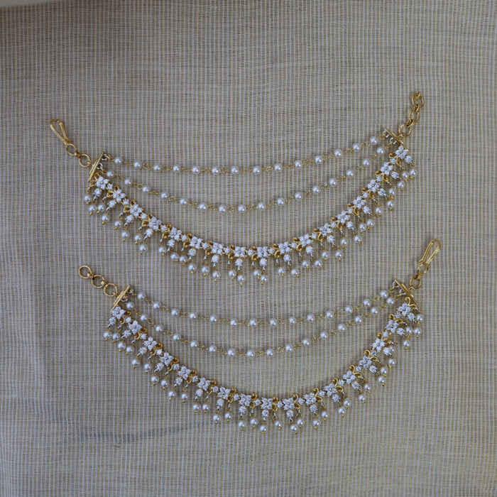 Heritage gold plated mattal hair accessories HM011222