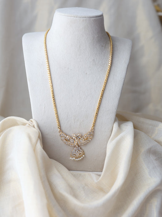 Heritage gold plated padakam long necklace HP7582