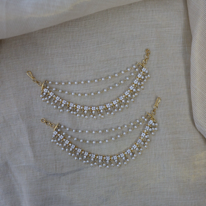 Heritage gold plated mattal hair accessories HM011222