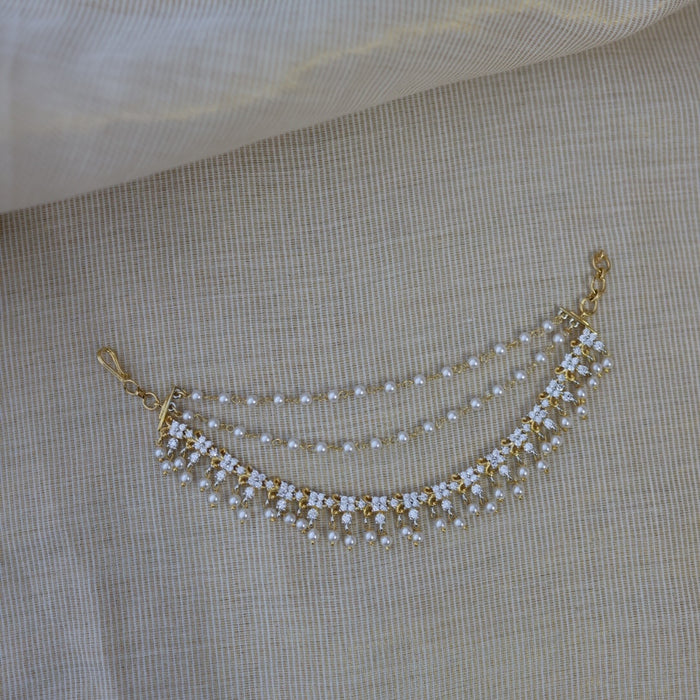Heritage gold plated mattal hair accessories HM011222