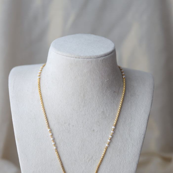 Heritage gold plated padakam long necklace HP213