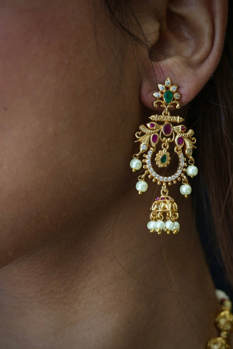Antique short necklace and earrings  SS11011
