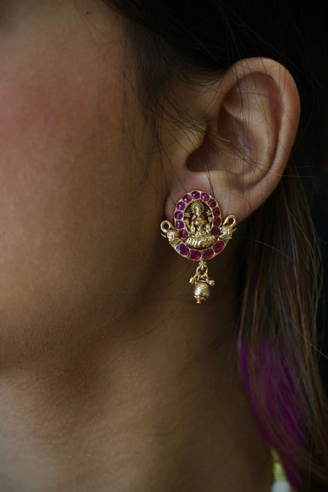 Antique short necklace and earrings SS11678