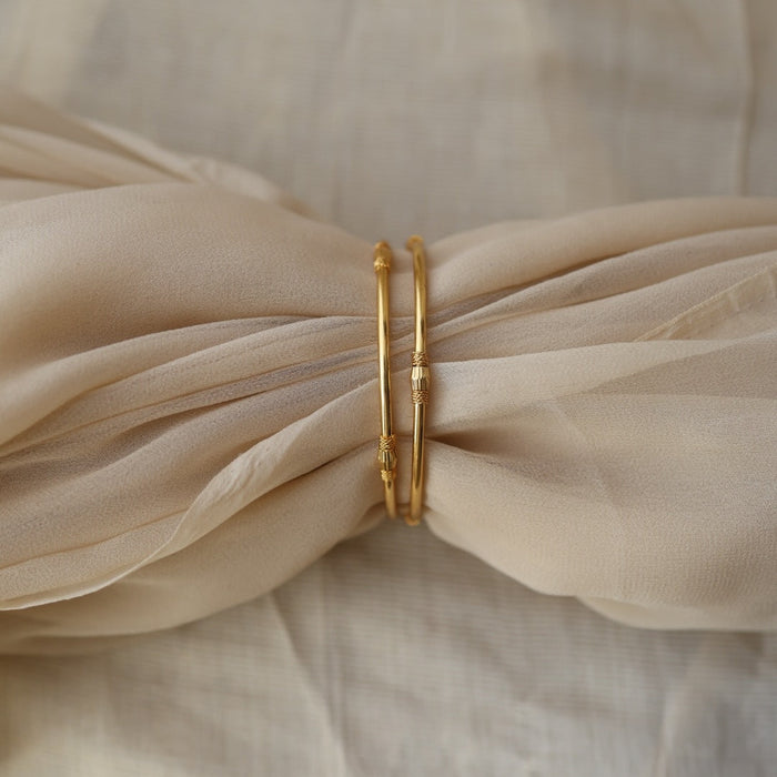 Heritage gold plated gold stone bangle (1 set  of 2 bangles) HB237