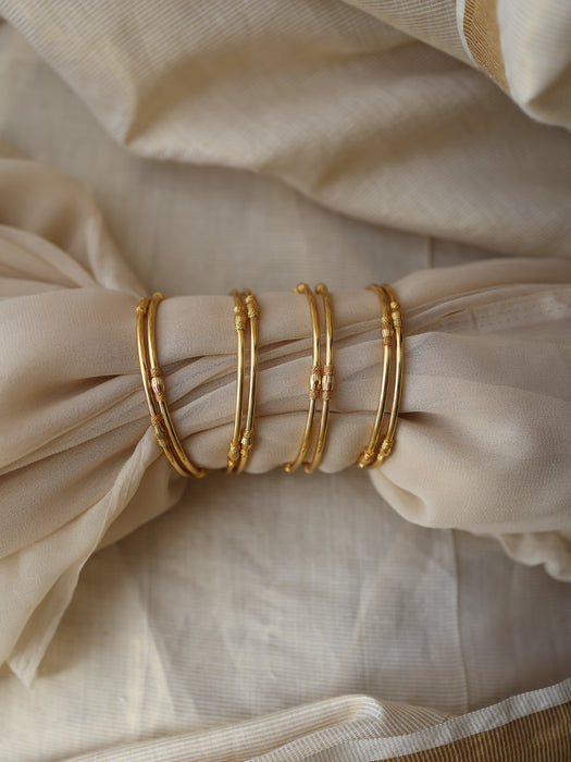 Heritage gold plated gold stone bangle (1 set  of 2 bangles) HB237