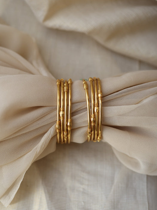 Heritage gold plated gold stone bangle (1 set  of 2 bangles) HB237