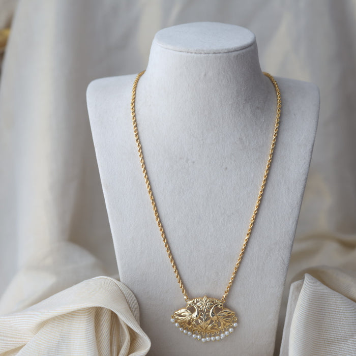 Heritage gold plated padakam necklace HP7328