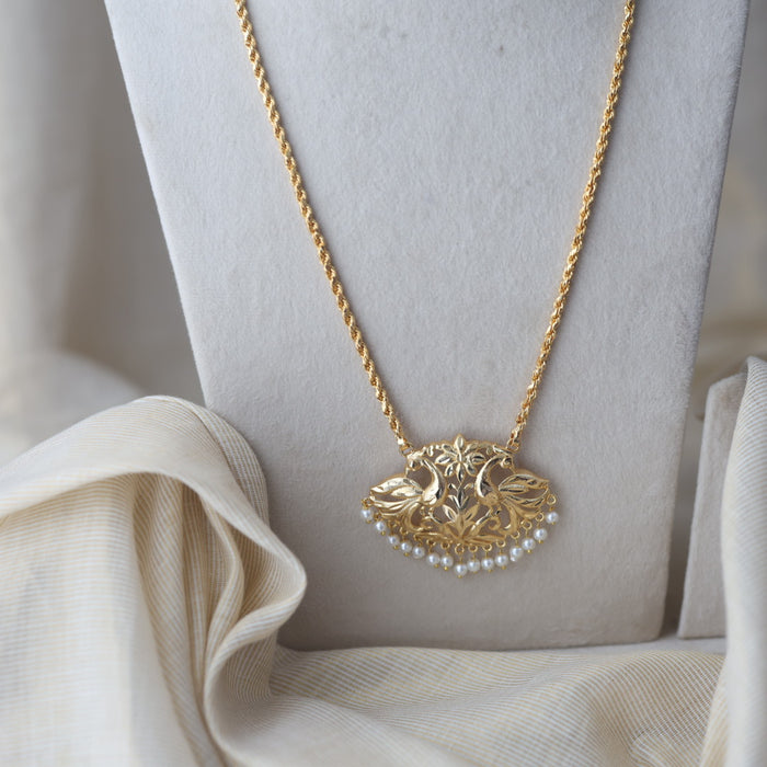 Heritage gold plated padakam necklace HP7328