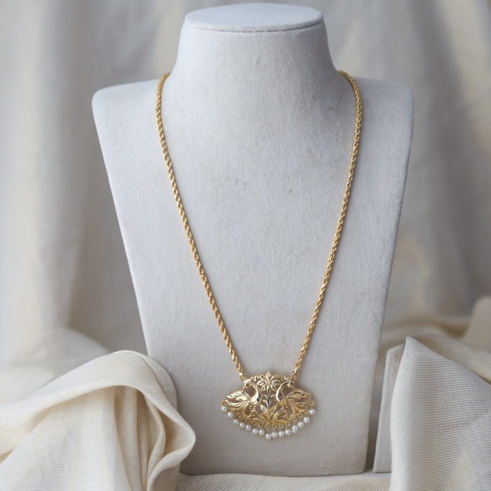 Heritage gold plated padakam necklace HP7328