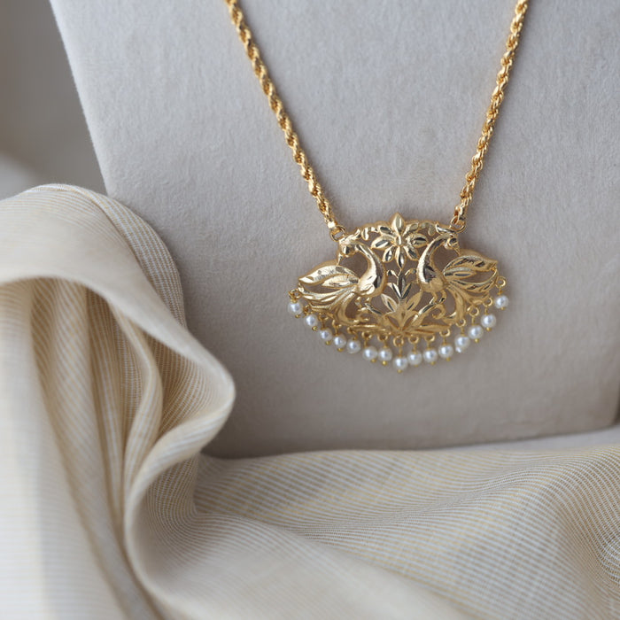Heritage gold plated padakam necklace HP7328