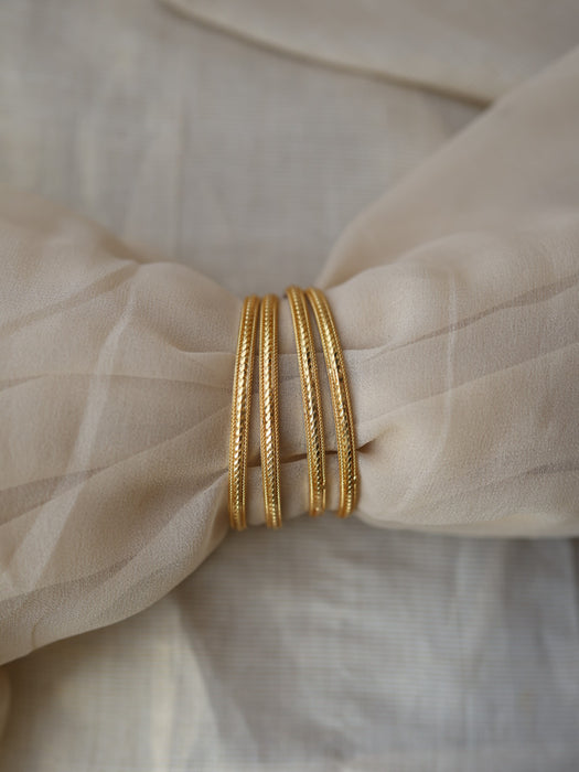 Heritage gold plated gold bangle (1 set  of 4 bangles) HB227