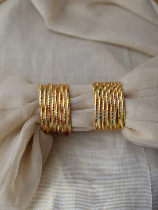 Heritage gold plated gold bangle (1 set  of 4 bangles) HB227