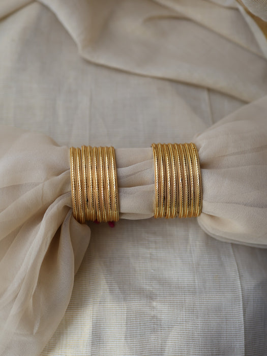 Heritage gold plated gold bangle (1 set  of 4 bangles) HB227