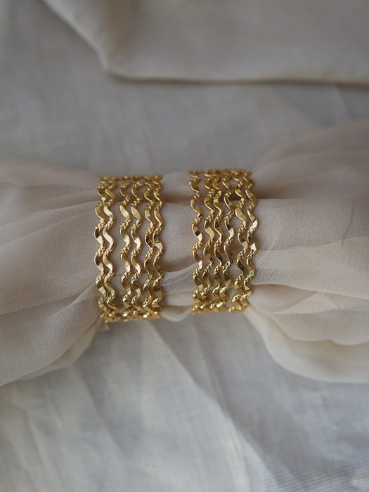 Heritage gold plated gold bangle (1 set  of 12 bangles) HB225