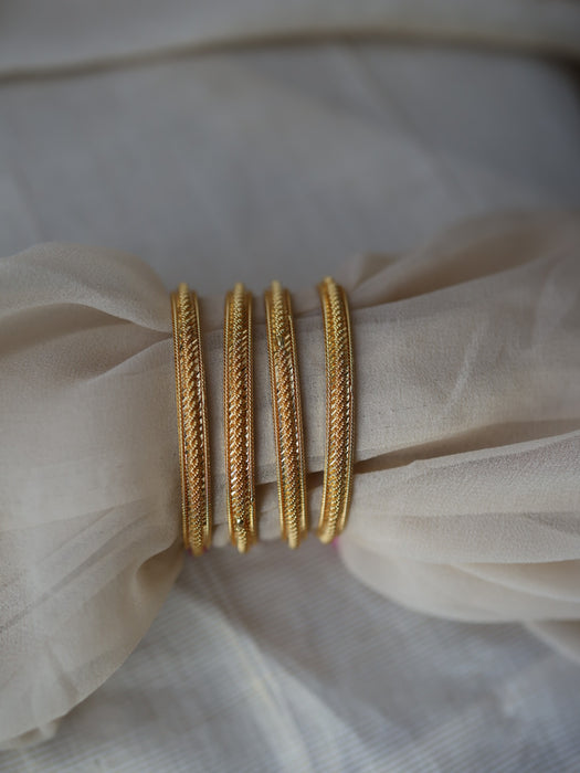Heritage gold plated gold bangle (1 set  of 2 bangles) HB220