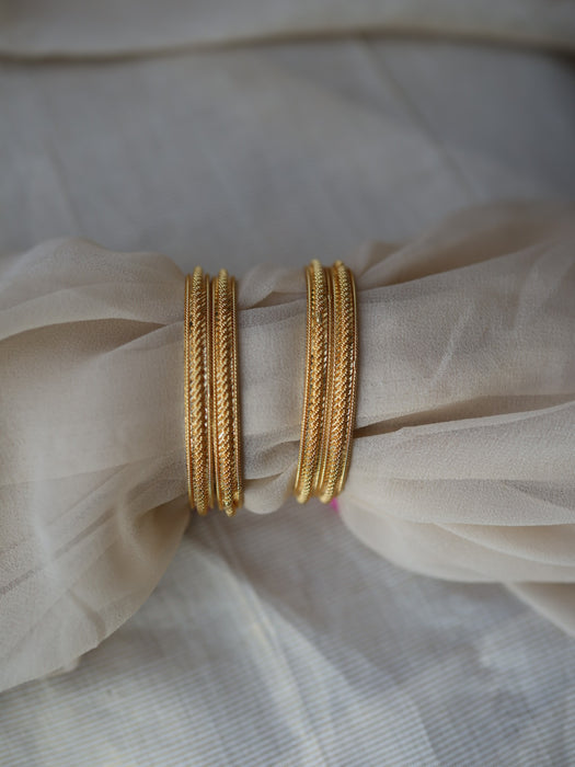 Heritage gold plated gold bangle (1 set  of 2 bangles) HB220
