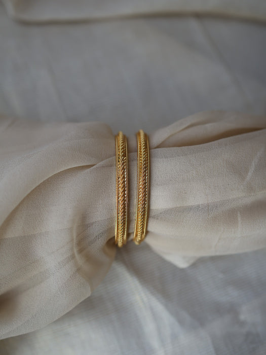 Heritage gold plated gold bangle (1 set  of 2 bangles) HB220