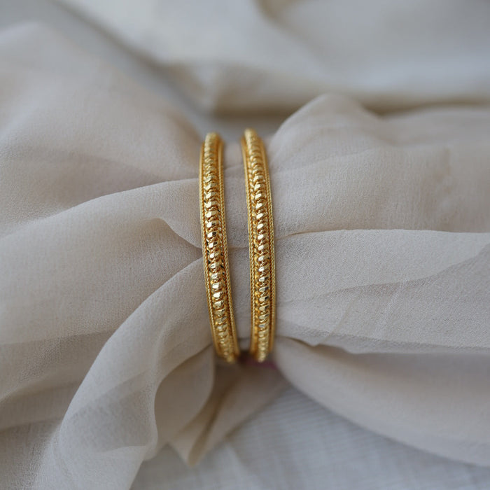 Heritage gold plated gold bangle (1 set  of 2 bangles) HB202