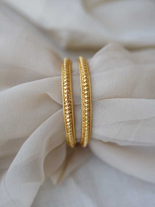 Heritage gold plated gold bangle (1 set  of 2 bangles) HB202