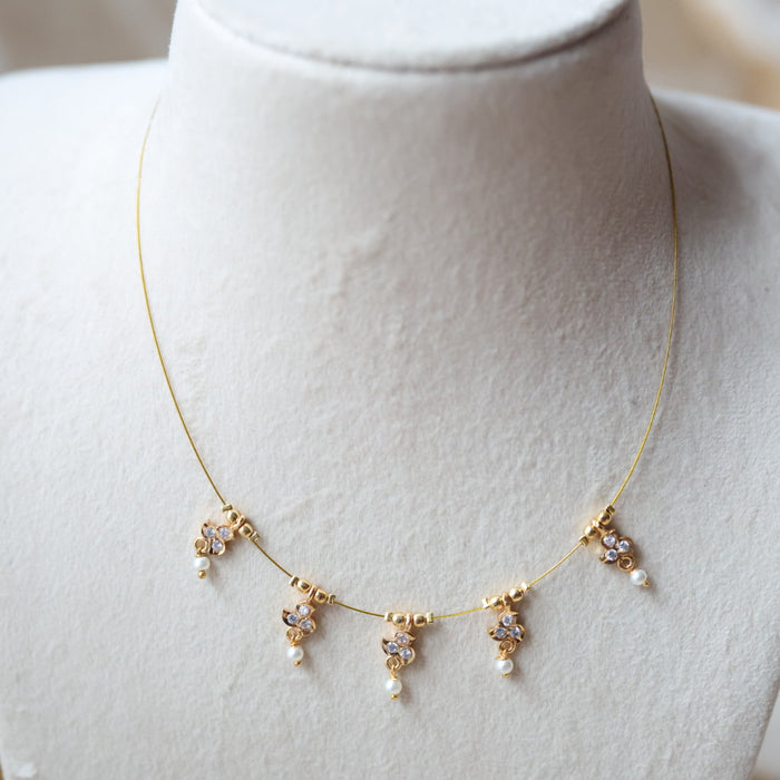 Heritage invisible short necklace IN4557