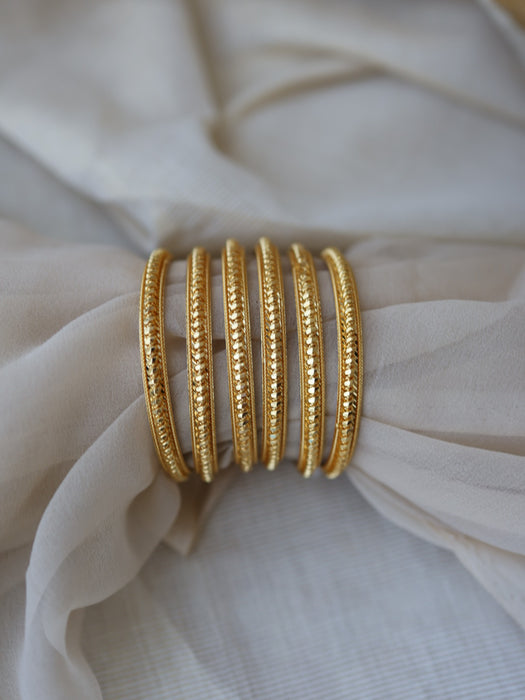 Heritage gold plated gold bangle (1 set  of 2 bangles) HB202