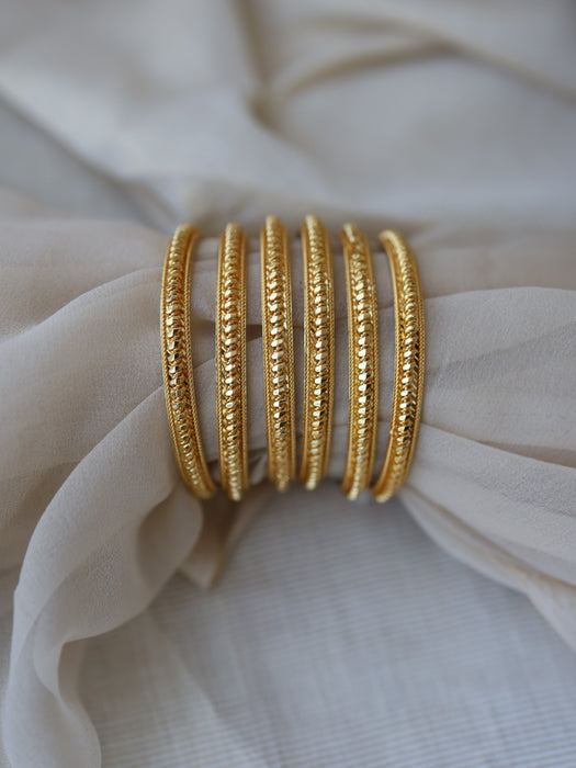 Heritage gold plated gold bangle (1 set  of 2 bangles) HB202