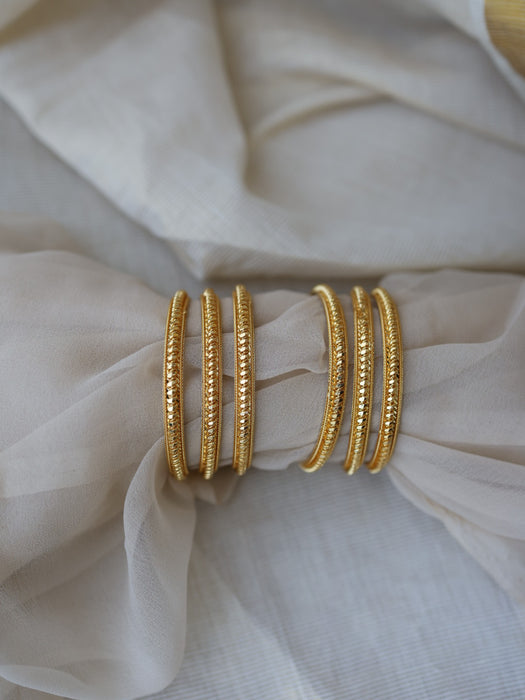 Heritage gold plated gold bangle (1 set  of 2 bangles) HB202