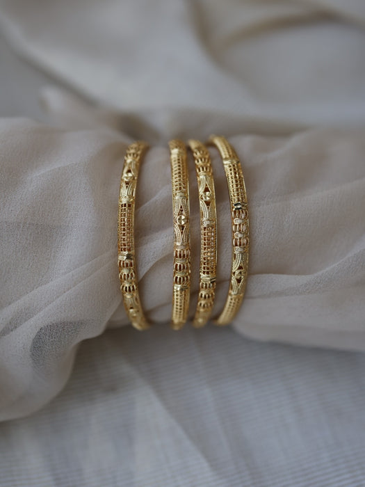 Heritage gold plated gold bangle (1 set  of 4 bangles) HB203