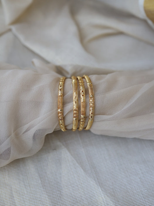 Heritage gold plated gold bangle (1 set  of 4 bangles) HB203