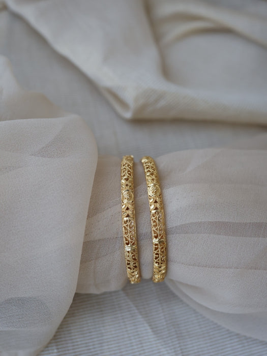 Heritage gold plated gold bangle (1 set of 2 bangles) HB207