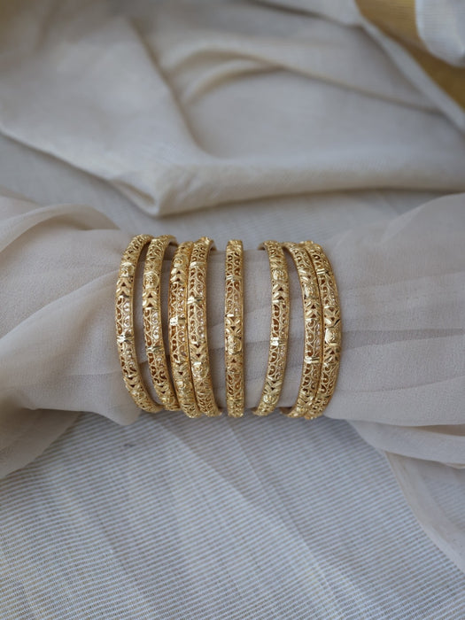 Heritage gold plated gold bangle (1 set of 2 bangles) HB207