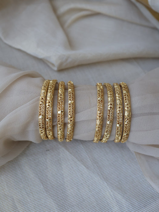 Heritage gold plated gold bangle (1 set of 2 bangles) HB207