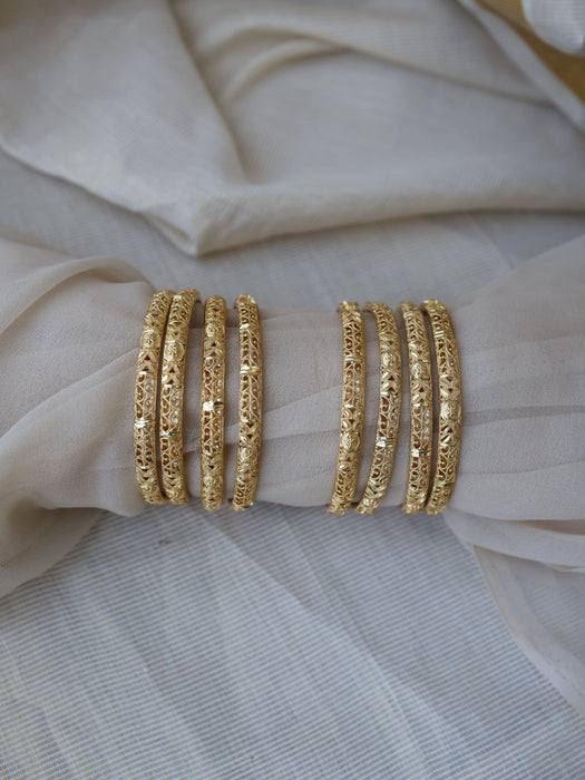 Heritage gold plated gold bangle (1 set of 2 bangles) HB207