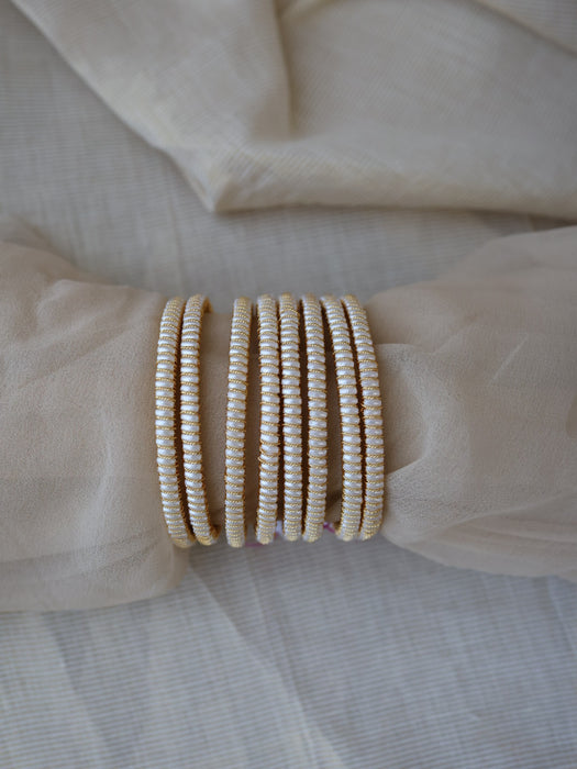 Heritage gold plated pearl bangle (1 set  of 2 bangles) HB209