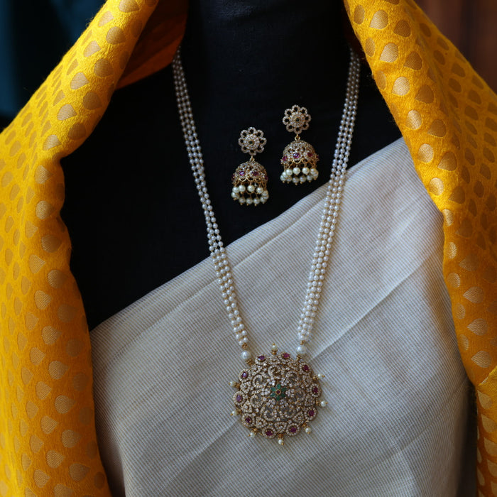 Padmini Antique long necklace with earrings PAD0192