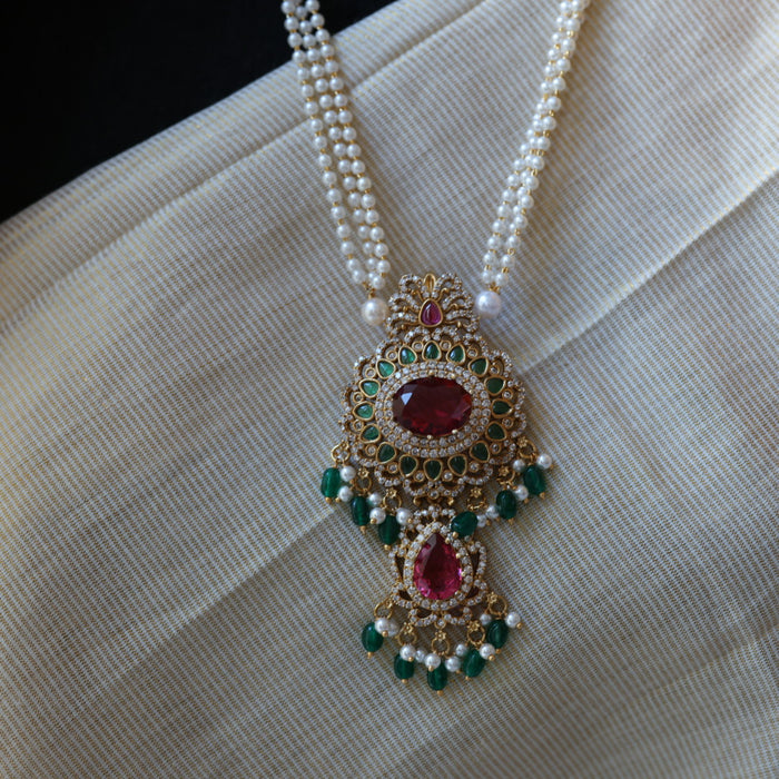 Padmini Antique long necklace with earrings PAD0191